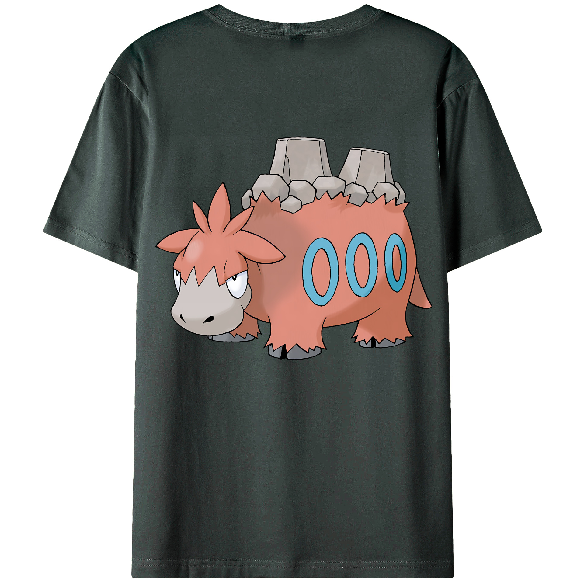（画像用） ポケットモンスター Pokémon 綿100％ メンズ半袖Tシャツ（バックプリント） 通気性